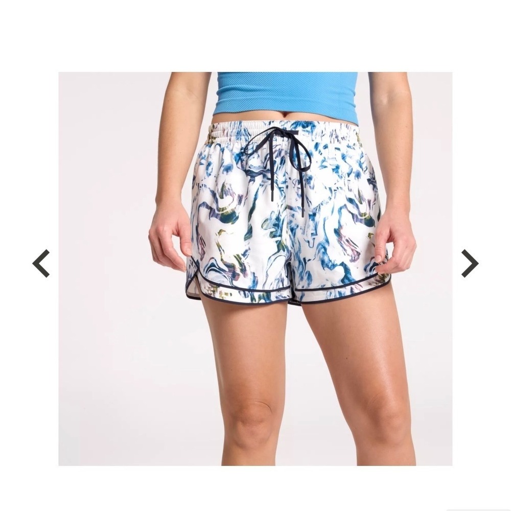 CALIA women's printed athletic short XXL 2X high rise drawstring waist $45